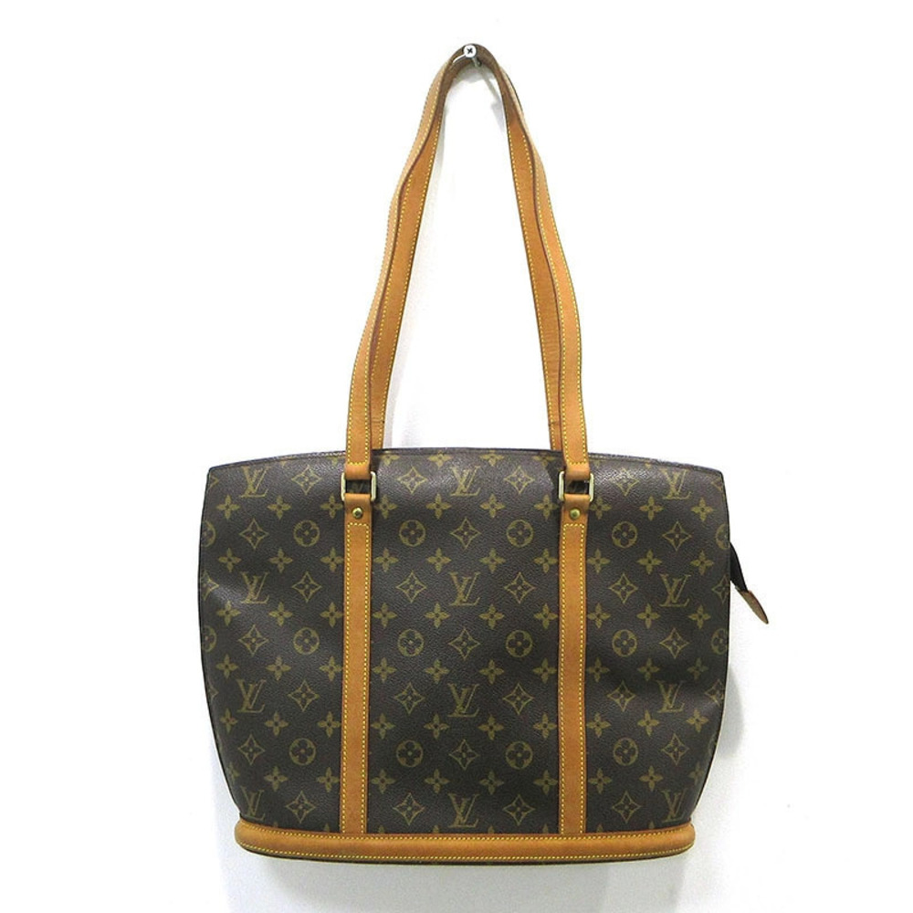 LOUIS VUITTON Monogram Babylon Tote Bag Brown